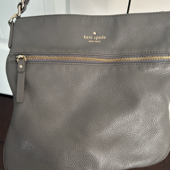 Kate Spade Gray Leather Crossbody - Picture 2 of 4